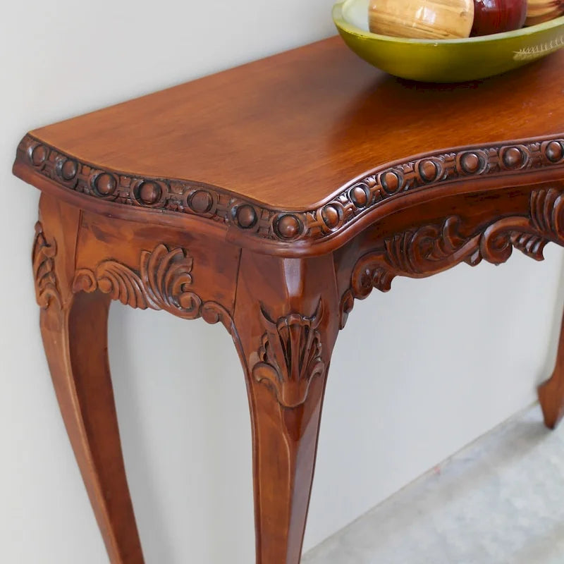 Console en bois sculptée à la main