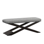 Banc rembourré en forme de X de 122 cm