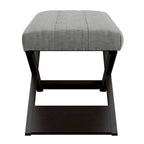 Banc rembourré en forme de X de 122 cm