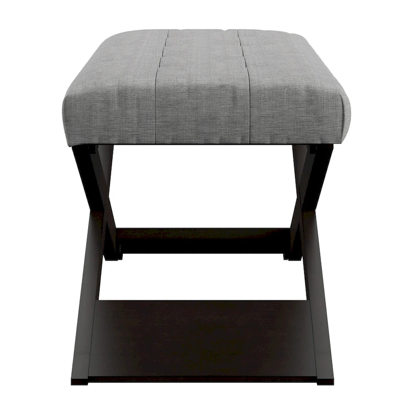 Banc rembourré en forme de X de 122 cm