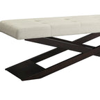 Banc rembourré en forme de X de 122 cm