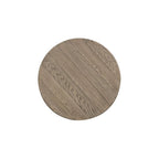 Guéridon/Table d'appoint à piédestal rond – Finition blanc antique
