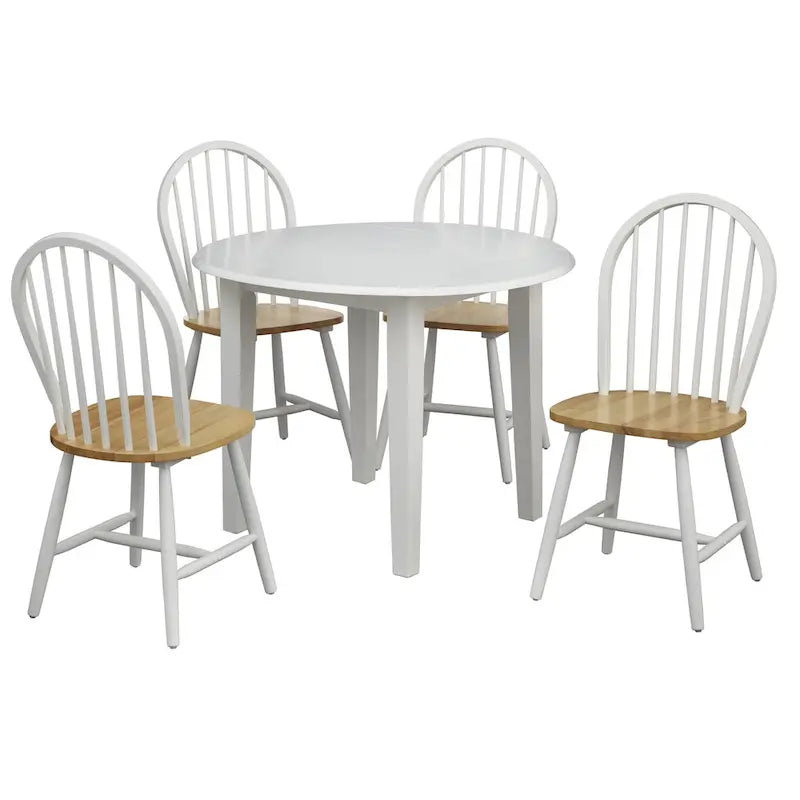 Table à manger abattante en bois massif