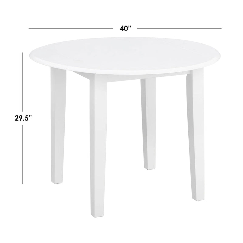 Table à manger abattante en bois massif