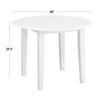Table à manger abattante en bois massif
