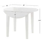 Table à manger abattante en bois massif