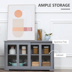Buffet de cuisine moderne, armoire de rangement empilable, console à portes vitrées coulissantes, buffet de service pour la cuisine