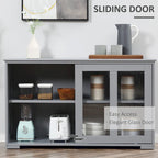 Buffet de cuisine moderne, armoire de rangement empilable, console à portes vitrées coulissantes, buffet de service pour la cuisine