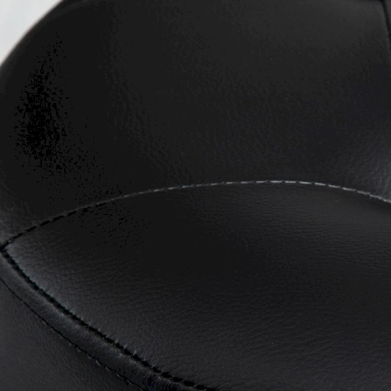 Repose-pieds ottoman pivotant rond avec revêtement en PU et base en acier
