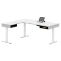 Bureau en L réglable en hauteur