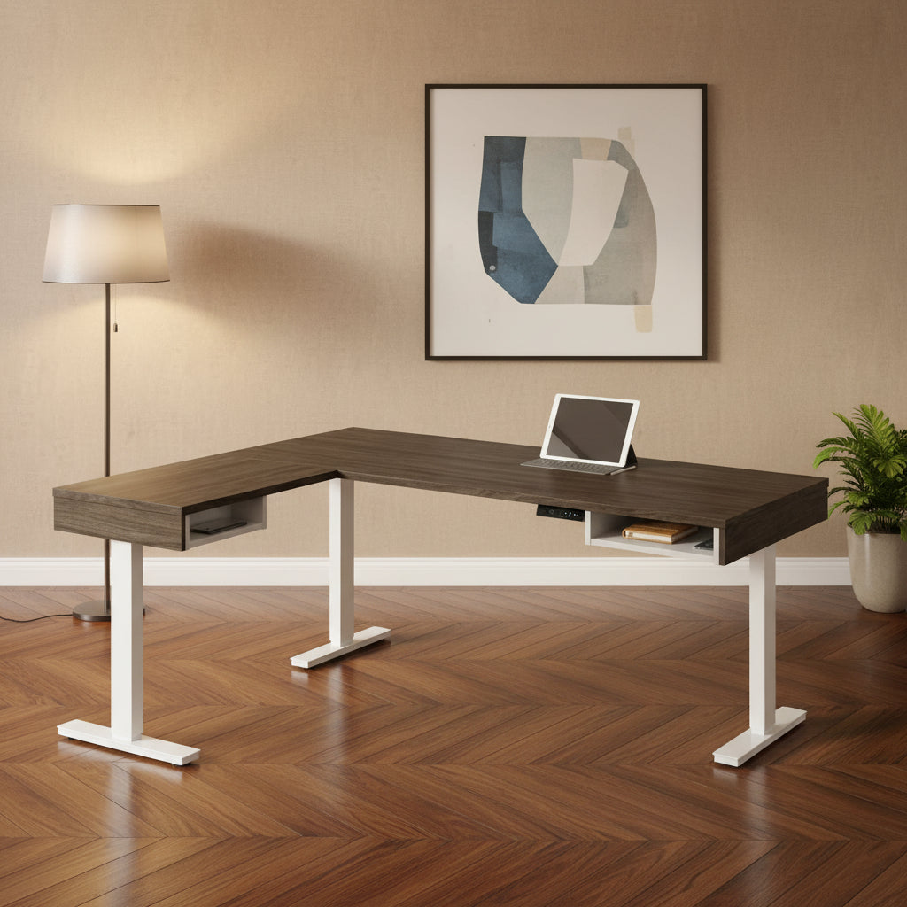 Bestar Pro-Vega Height Adjustable L-Desk