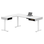Bureau en L réglable en hauteur