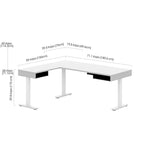 Bureau en L réglable en hauteur
