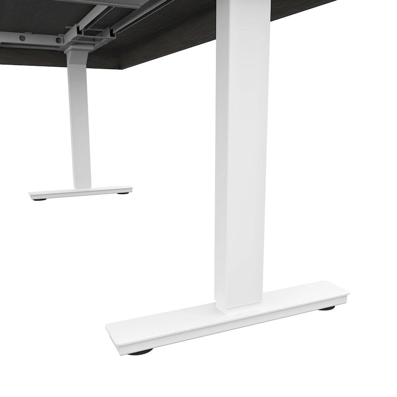 Bureau en L réglable en hauteur