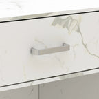 Bureau de réception de 120 cm avec rangement verrouillable et tiroir classeur