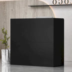 Bureau de réception de 120 cm avec rangement verrouillable et tiroir classeur