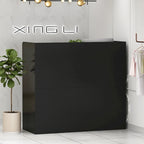 Bureau de réception de 120 cm avec rangement verrouillable et tiroir classeur