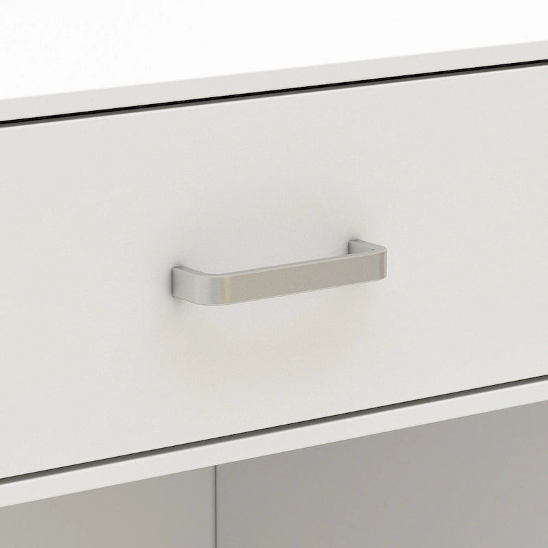 Bureau de réception de 120 cm avec rangement verrouillable et tiroir classeur