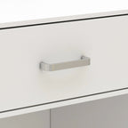 Bureau de réception de 120 cm avec rangement verrouillable et tiroir classeur