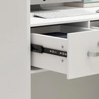 Bureau de réception de 120 cm avec rangement verrouillable et tiroir classeur