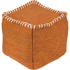 Pouf carré en jute de 45 cm