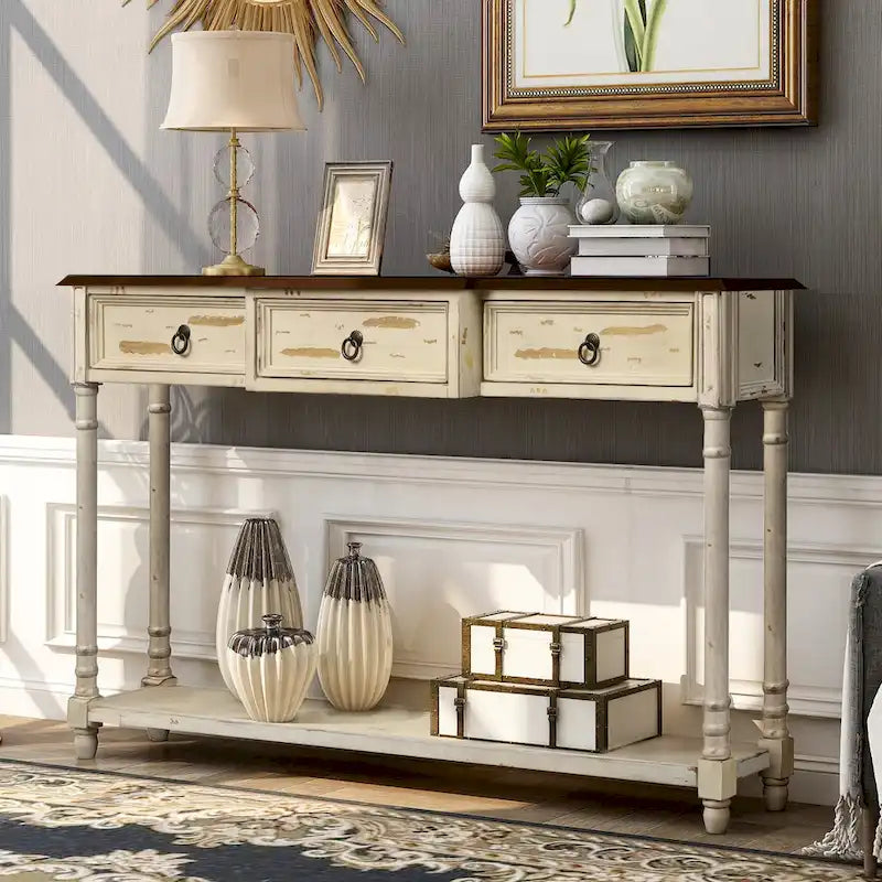 Table basse moderne avec tiroirs