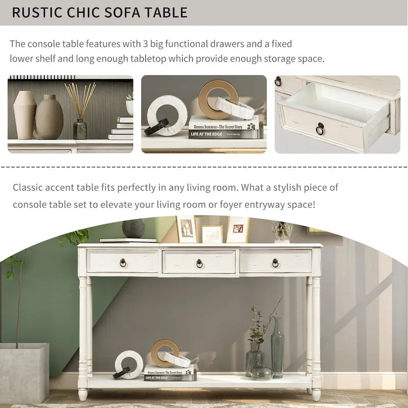 Table basse moderne avec tiroirs