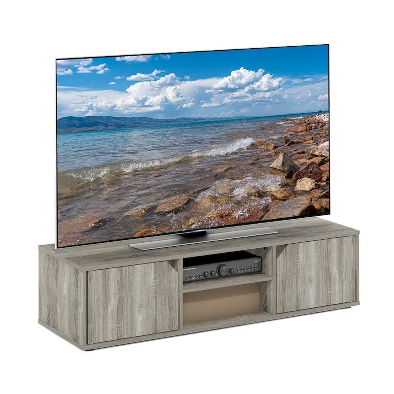 Meuble TV avec cheminée électrique pour téléviseurs jusqu'à 55 pouces