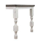 Table à manger hauteur comptoir 79 pouces Blanc antique rustique