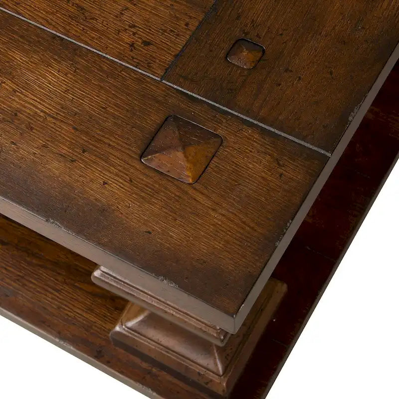 Table basse Kona Brown avec plateau épais en chêne