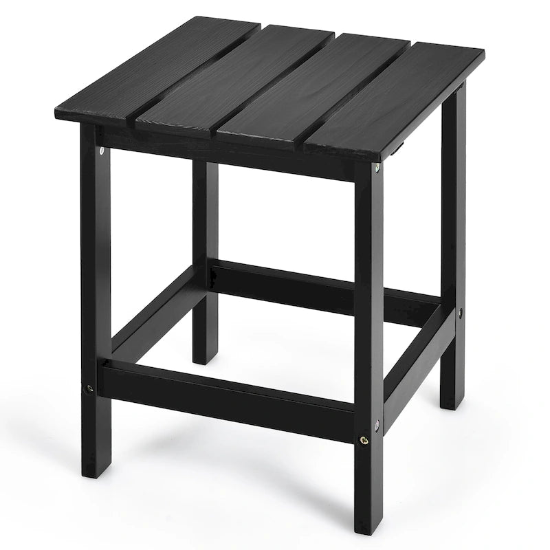 Table Basse D'appoint Carrée à Lattes en Bois pour Patio 15, Jardin, Terrasse - Voir détails