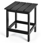 Costway Patio 15 End Side Coffee Table Square Wooden Slat Garden Deck - See details