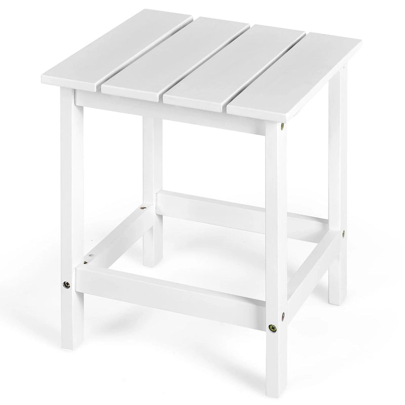 Table Basse D'appoint Carrée à Lattes en Bois pour Patio 15, Jardin, Terrasse - Voir détails