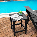 Table Basse D'appoint Carrée à Lattes en Bois pour Patio 15, Jardin, Terrasse - Voir détails