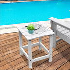 Table Basse D'appoint Carrée à Lattes en Bois pour Patio 15, Jardin, Terrasse - Voir détails