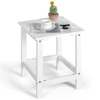 Table Basse D'appoint Carrée à Lattes en Bois pour Patio 15, Jardin, Terrasse - Voir détails