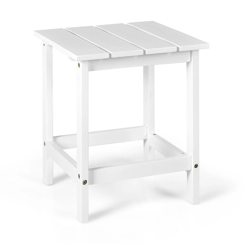 Table Basse D'appoint Carrée à Lattes en Bois pour Patio 15, Jardin, Terrasse - Voir détails