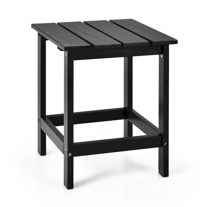 Table Basse D'appoint Carrée à Lattes en Bois pour Patio 15, Jardin, Terrasse - Voir détails
