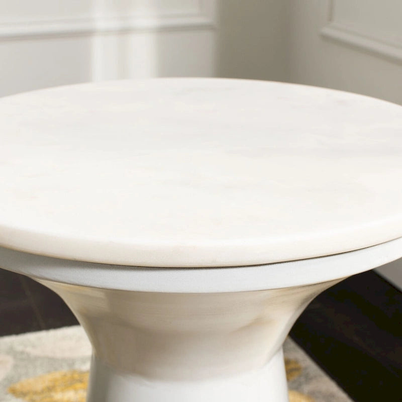 Table d'appoint à piédestal - 16L x 16P x 22H