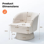 Fauteuil pivotant de salon ou de chambre