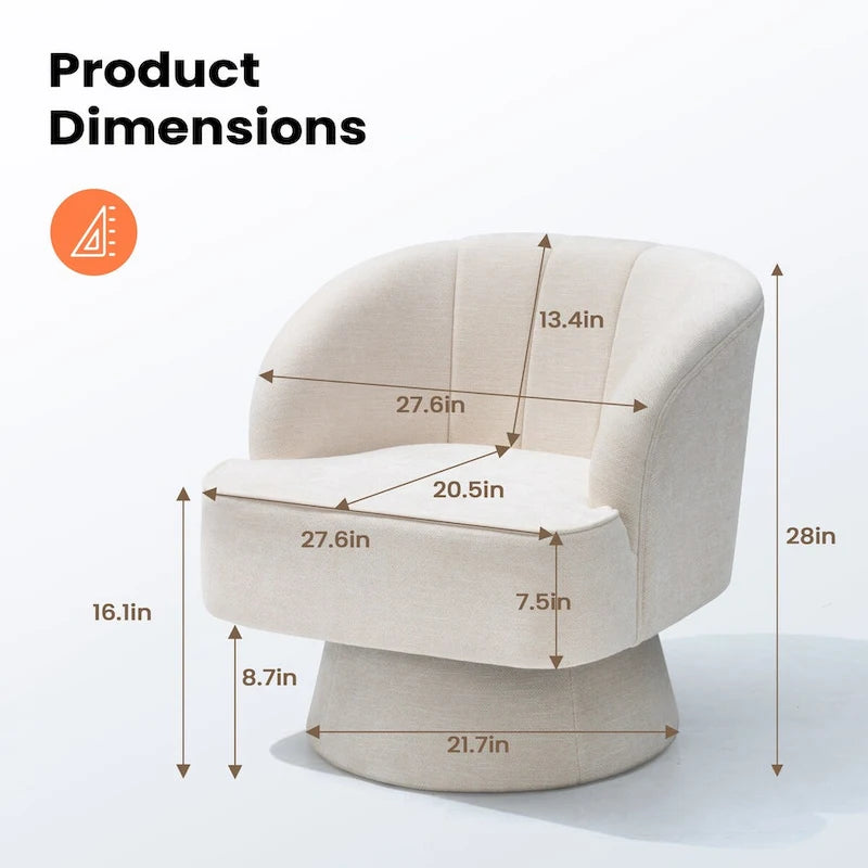 Fauteuil pivotant de salon ou de chambre