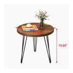 Table basse de salon moderne en noyer