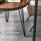 Table basse de salon moderne en noyer