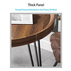 Table basse de salon moderne en noyer