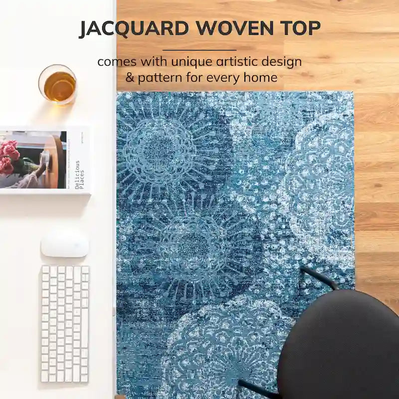 Tapis de chaise 36 x 48 avec surface en tissu – 1/4 po d'épaisseur