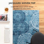 Tapis de chaise 36 x 48 avec surface en tissu – 1/4 po d'épaisseur