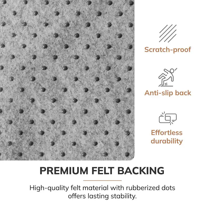 Tapis de chaise 36 x 48 avec surface en tissu – 1/4 po d'épaisseur