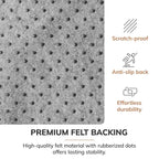 Tapis de chaise 36 x 48 avec surface en tissu – 1/4 po d'épaisseur
