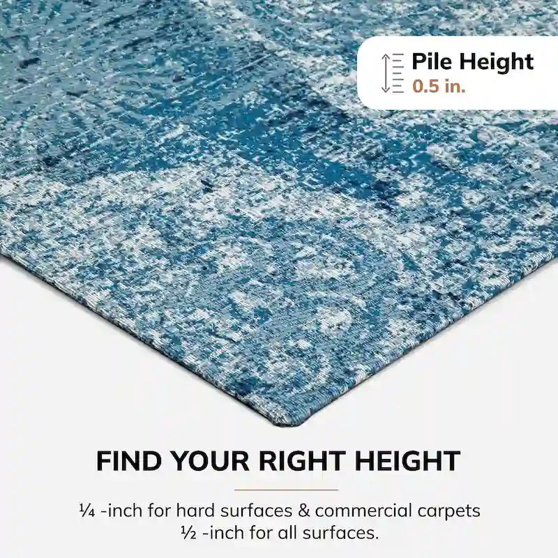 Tapis de chaise 36 x 48 avec surface en tissu – 1/4 po d'épaisseur