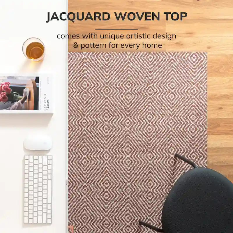 Tapis de chaise 36 x 48 avec surface en tissu – 1/4 po d'épaisseur